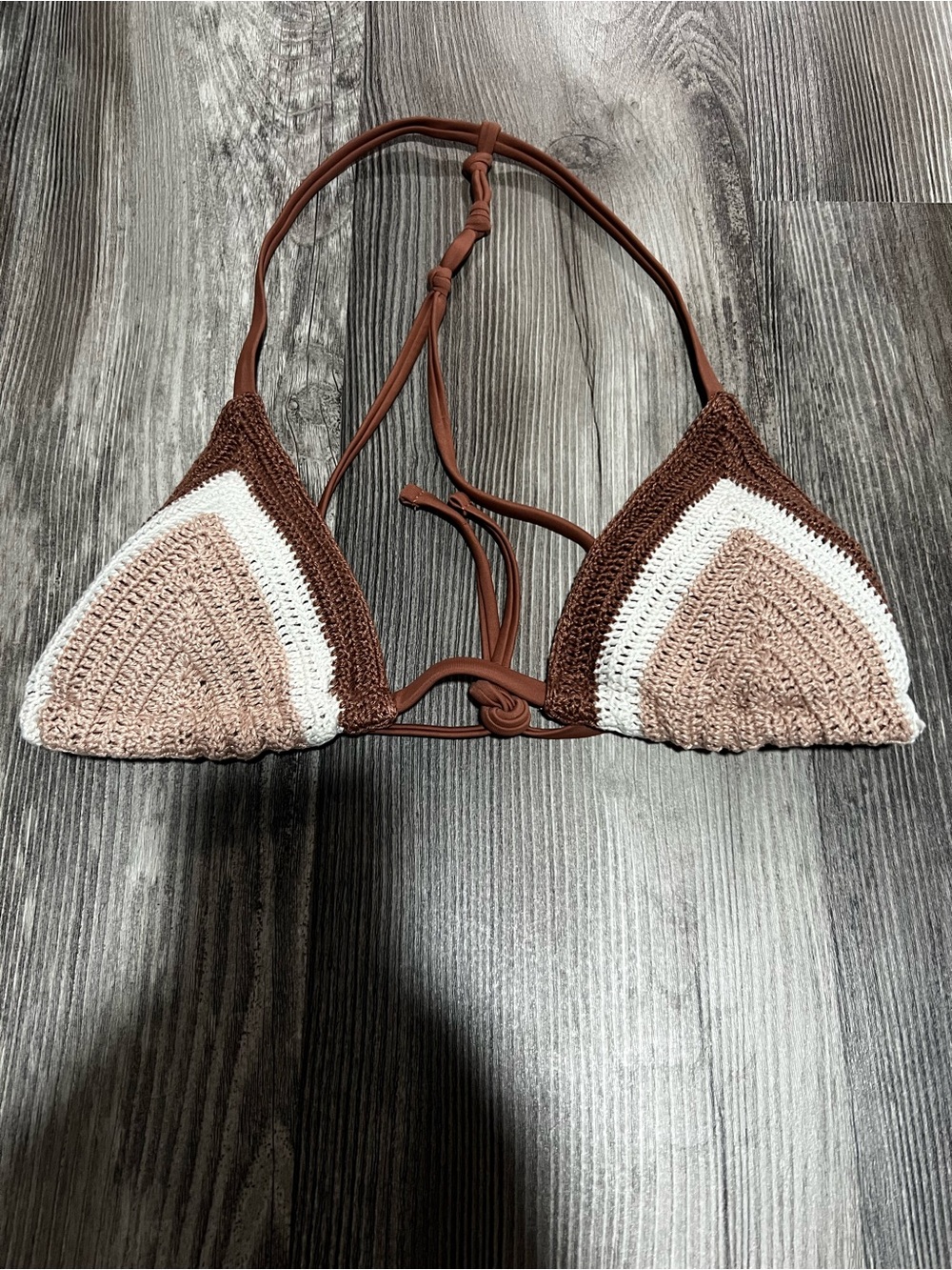 Crochet bikini top